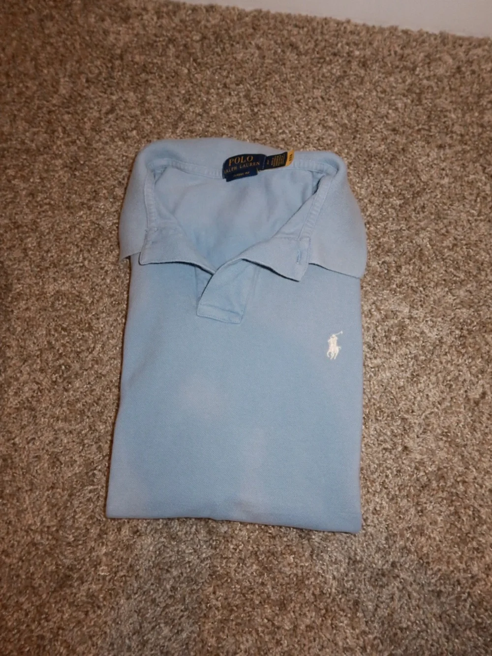 Ralph Lauren Polo Shirt in Light Blue with White Pony